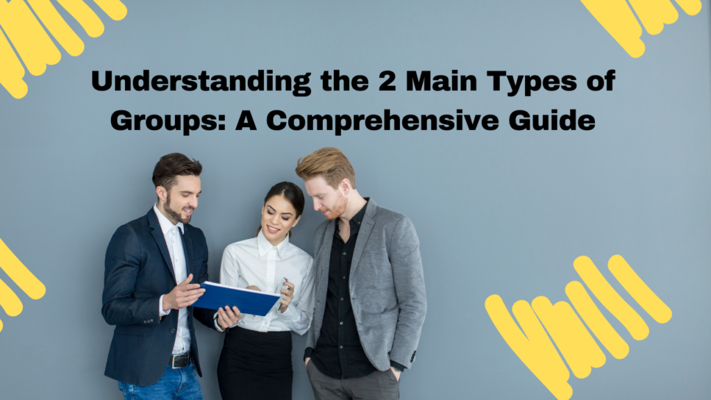 Understanding the 2 Main Types of Groups A Comprehensive Guide